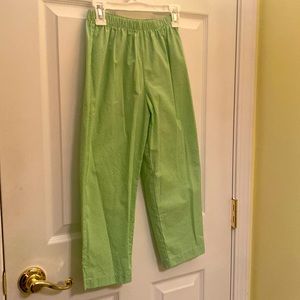 NWOT Boys Viva La Fete Green/White Gingham Checked Pants. Size 6X.